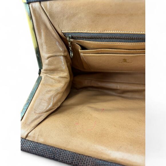 Vintage 1950s Lesco Genuine Alligator Leather Handbag - Picture 13 of 16